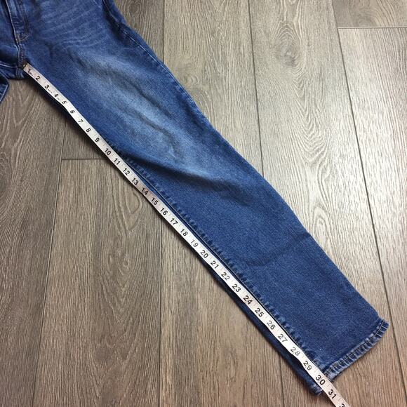 Gap Jeans Women Light Medium Wash Real Straight Jeans 28L 6 Long Denim - Picture 9 of 10